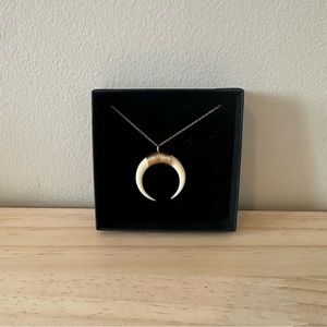 Boho tusk necklace